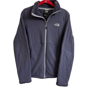 The North Face Morning Glory Fleece Lined Full Zip Jacket Womens Size S Purple